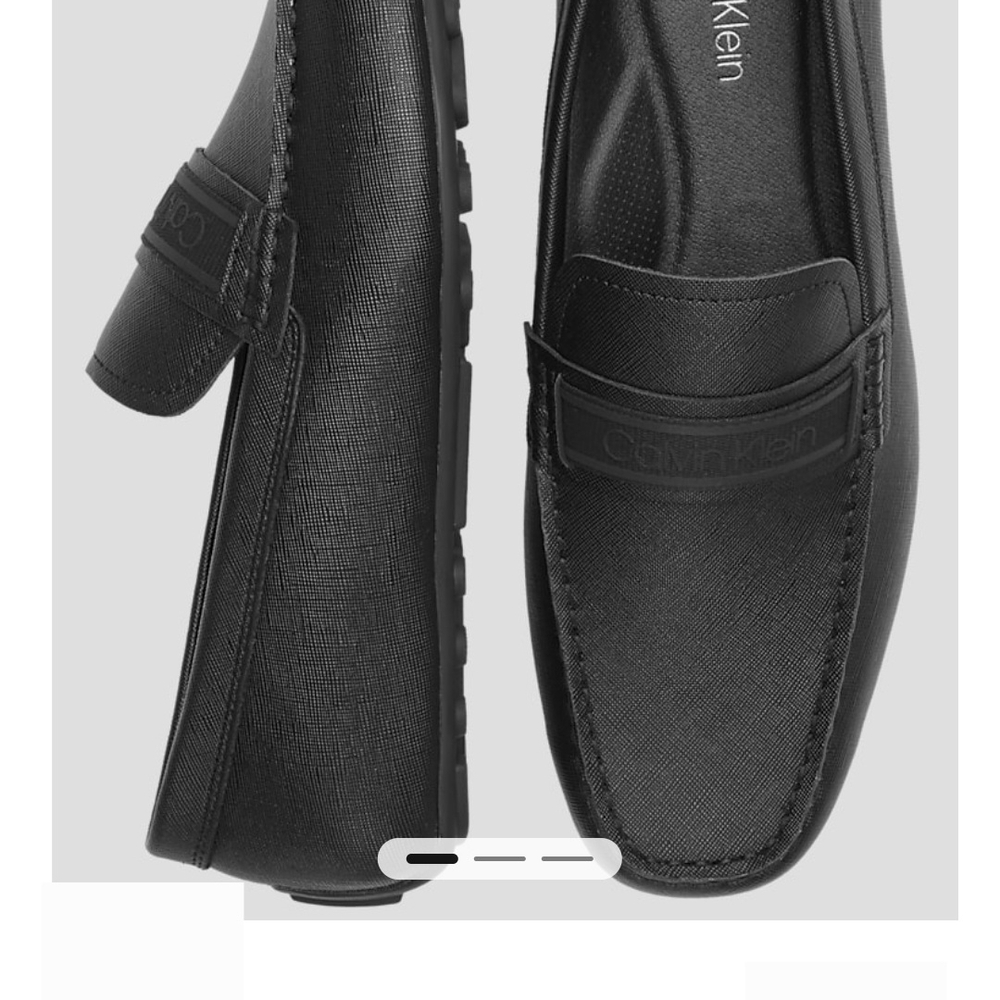 Calvin Klein Collection Black Loafers Slip-On Shoes